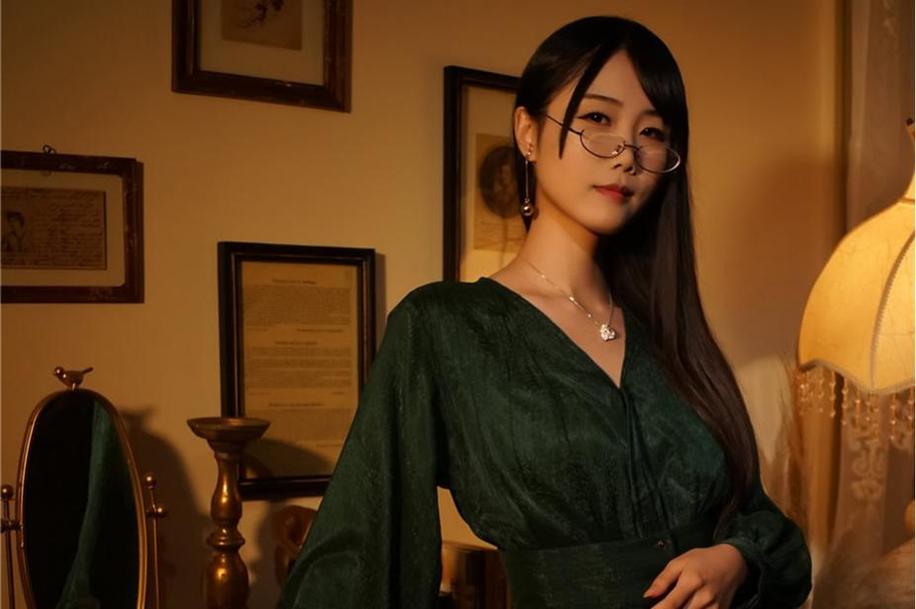 网红晓美妈近期发布了一组美图，让人陶醉其中。