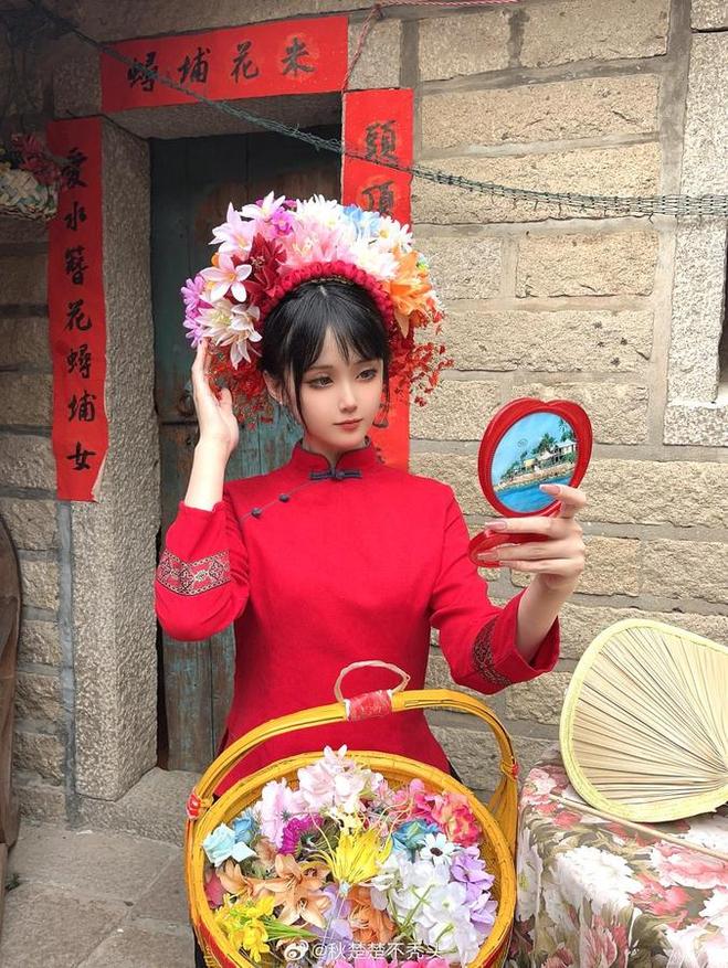 秋楚楚cos西施，呈现原汁原味的经典之美